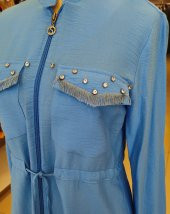 Ecem Kasab Boutique Selinada Giy Çık Kap Mavi - 2