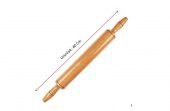 Şeker Portakalım 40 Cm Cilalı Ahşap Merdane Hamur Açıcı - 1