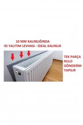 lüminyum Folyolu 50x100Cm Kalınlık:10Mm Radyatör Petek Arkası Isı Yalıtım İzolasyon Levhası 10 Adet - 2