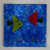 Şeker Portakalım Okyanus Desenli Banyo Cam Gider Kapağı Süsü Tekli Ölçü 10x10 Cm - 1