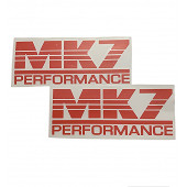 VOLKSWAGEN MK7 GOLF 7-7,5 PERFORMANCE 2 ADET STICKER (KIRMIZI) thumbnail 2
