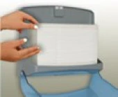 Şeker Portakalım Vialli K1T Banyo Mutfak Lavabo Pratik Z Katlı Kağıt Havlu Dispenseri 200 Lü  Şeffaf - 7