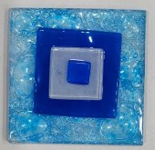 Şeker Portakalım Nazar Boncuk Desenli Banyo Cam Gider Kapağı Süsü Tekli Ölçü 10x10 Cm - 1