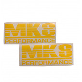 VOLKSWAGEN GOLF 8 MK8 PERFORMANCE 2 ADET STICKER (SARI) thumbnail 2