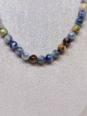 Kyanit Taşı Karışık Renkler Kolye 8mm (Sabit Klipsli) thumbnail 2