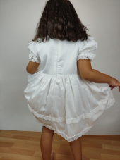 Kız Bebek Beyaz Elbise Doğum Günü Elbisesi ID:578 thumbnail 2