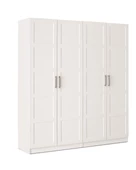 ÇAKIL MDF 4 Kapılı 2 Çekmeceli Gardrop Elbise Dolabı 160x53x216cm - 2