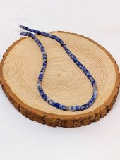 Sodalit Taşı Küp Şekilli YARIM Dizi 4mm (18cm uzunluğundadır) - 3