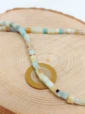 Amazonit Taşı Küp Şekilli Dizi 4mm thumbnail 2