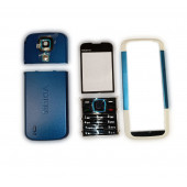 Nokia N5000 Kapak Nokia N5000 uyumlu Mavi Beyaz Kapak ön Kapak Arka Kapak Tuş Takımı - 1