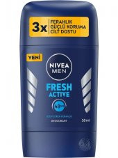 Nivea Men Erkek Stick Deodorant Fresh Active 50 ml Ter ve Ter Kokusuna Karşı 48 Saat Deodorant Koruması - 1