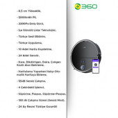360 S10 Vacuum Mop Pro Cleaner Akıllı Robot Süpürge - 2