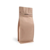 KRAFT METALİZE KİLİTLİ FLAT BOTTOM KİLİTLİ TORBA 12,5X27,5 CM 100 adet - 1