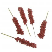10 Adet 7x2cm Berry Kokina Yapay Böğürtlen Süsleme - 1