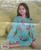 ŞIMARIK KEDİCİK DESENLİ KIZ ÇOCUK PİJAMA TAKIMI - 1