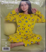 ŞIMARIK KUŞ BASKILI KIZ ÇOCUK PİJAMA TAKIMI - 2