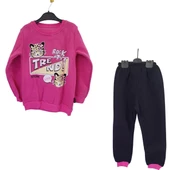 MOYES TREND BASKILI ÜÇ İP KIZ ÇOCUK TAKIM thumbnail 1