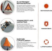 Where Tomorrow Dreieck Otomatik Çadır-Gri - 4