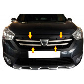 Dacia Dokker Krom Ön Panjur 4 Parça 2012-2017 Paslanmaz Çelik - 1