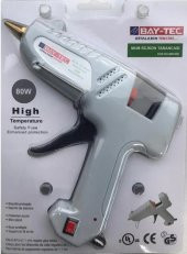 Bay-Tec MK0438 Sıcak Sılıkon Mum Silikon Tabancası Kalın Çubuk 80W - 1