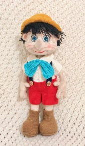 Pinokyo Bebek Amigurumi Organik Oyuncak - 1