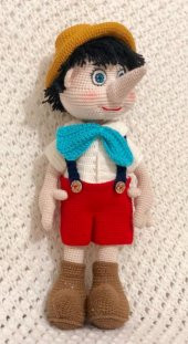 Pinokyo Bebek Amigurumi Organik Oyuncak - 2
