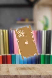 Gold iPhone 14 Pro Max Kaplama Arka Ve Yan Full Kaplayan Koruyucu Body Hydrogel Kaplama - 2