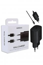 Samsung EP-TA800X 25w Type-c Hızlı Şarj Aleti- Kablolu Siyah (Türkiye Garantili) - 1