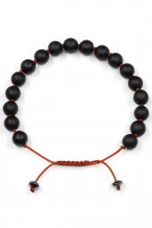 Mat Oniks Doğal Taş Makrome Örme Bileklik thumbnail 1