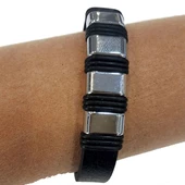 Metalik Bileklik Serisi Gerçek Deri - 3