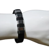 Metalik Bileklik Serisi Gerçek Deri - 1