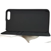 Apple iPhone 8 Plus Cüzdan Kılıf Hakiki Deri Deritel Desen Rugan - 3