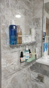 Banyo Düzenleyici Pleksi Raf 60 cm x 10 cm - 1