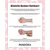 Pandora  591675C01 17cm - Moments Örgülü Deri T-bar Bileklik - 4