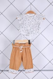 Babyhola Kız Bebek Çocuk Bluz Pantolon Alt Üst Salaş Takım 2'li 21020 - 7