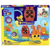 HKN44 Mega Bloks Hareketli Duyusal Gelişim Tırtılı 30 Parça +1 Yaş - 1
