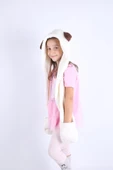 Babyhola Kız Erkek Babyhola Kız Erkek Çocuk Kulaklı Peluş Bere Cep Eldivenli Kışlık 1300 - 4