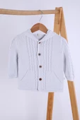 Babyhola %100 Organik Triko Kız Erkek Bebek Çocuk Kapüşonlu Hırka 6001 - 11
