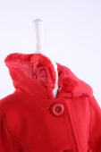 Babyhola Kız Bebek Çocuk Kürk Yaka Astarlı Kaşe Kaban Kışlık 13487 - 7