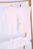 Babyhola Organik %100 Triko Kız Erkek Bebek Yenidoğan Tulum Takım 5'li Kutulu Set 0-3 ay Hediyelik Hastane Çıkışı 5909 - 9
