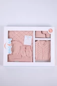 Babyhola Organik %100 Triko Kız Erkek Bebek Yenidoğan Tulum Takım 5'li Kutulu Set 0-3 ay Hediyelik Hastane Çıkışı 5910 - 9