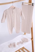 Babyhola Organik %100 Triko Kız Erkek Bebek Yenidoğan Tulum Takım 5'li Kutulu Set 0-3 ay Hediyelik Hastane Çıkışı 5908 - 1