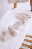 Babyhola Organik %100 Triko Kız Erkek Bebek Yenidoğan Tulum Takım 5'li Kutulu Set 0-3 ay Hediyelik Hastane Çıkışı 5908 - 3