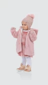 Babyhola Kız Bebek Çocuk Pamuk Astarlı Külah Kapüşonlu Peluş Kaban Kışlık 13622 - 1