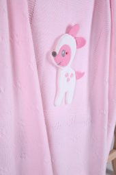 Babyhola Kız Erkek Bebek Triko Battaniye Kutulu Hediyelik Sevimli Hayvanlar 3 Boyutlu Ceylan Figürü 2002 - 3