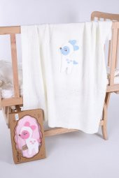 Babyhola Kız Erkek Bebek Triko Battaniye Kutulu Hediyelik Sevimli Hayvanlar 3 Boyutlu Ceylan Figürü 2002 - 5