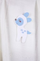 Babyhola Kız Erkek Bebek Triko Battaniye Kutulu Hediyelik Sevimli Hayvanlar 3 Boyutlu Ceylan Figürü 2002 - 8