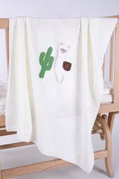 Babyhola Kız Erkek Bebek Triko Battaniye Kutulu Hediyelik Sevimli Hayvanlar 3 Boyutlu Lama Figürü 2005 - 7