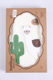 Babyhola Kız Erkek Bebek Triko Battaniye Kutulu Hediyelik Sevimli Hayvanlar 3 Boyutlu Lama Figürü 2005 - 9