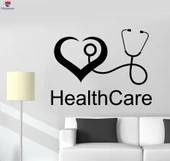 Dekorasyon Duvar Sticker Sağlık Kalp Atışı Kliniği Tıbbi Ofis Sağlıklı Çıkartmalar - 1